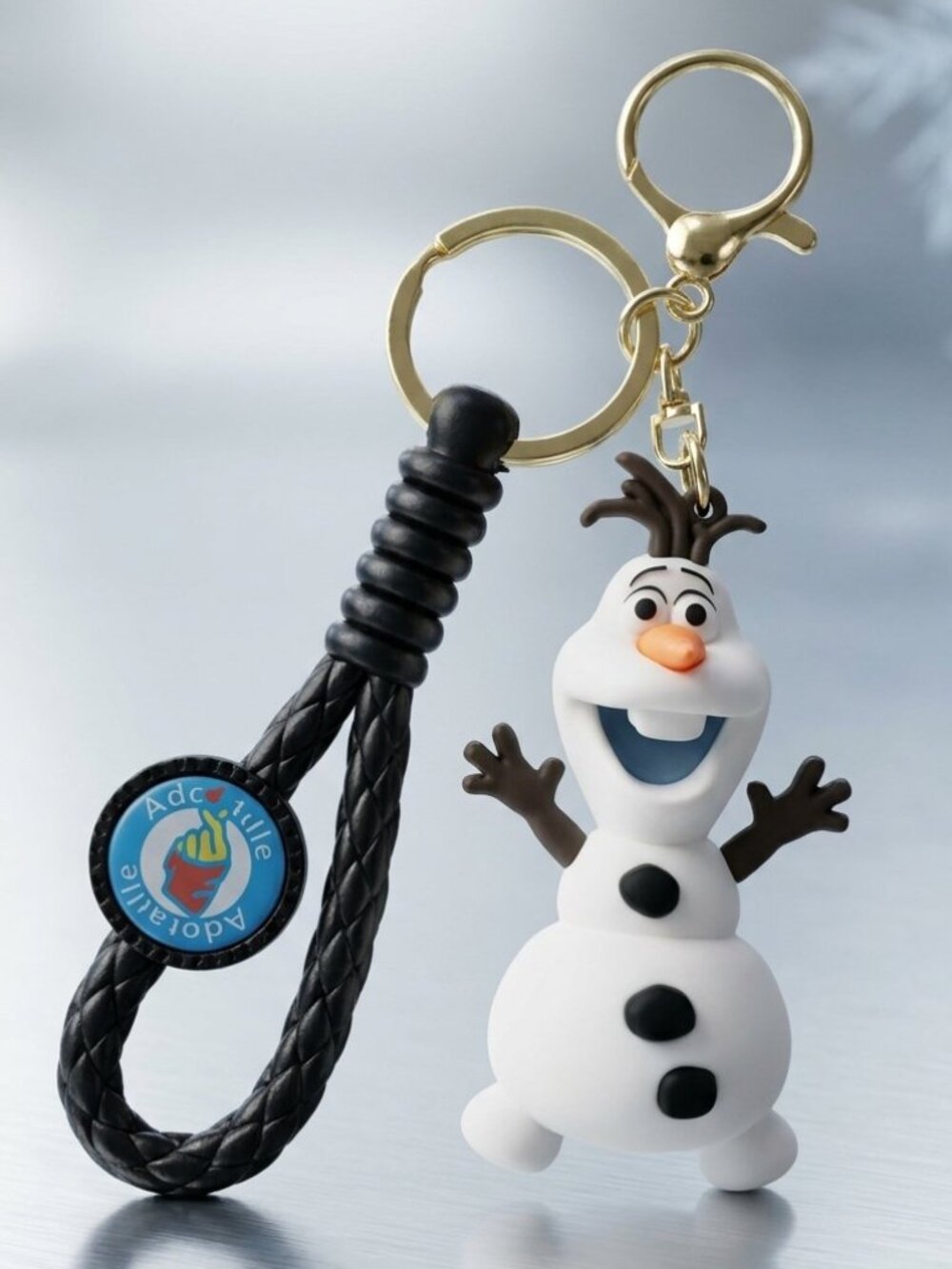 Disney Frozen Olaf 3D Keychain Wrist Strap New
